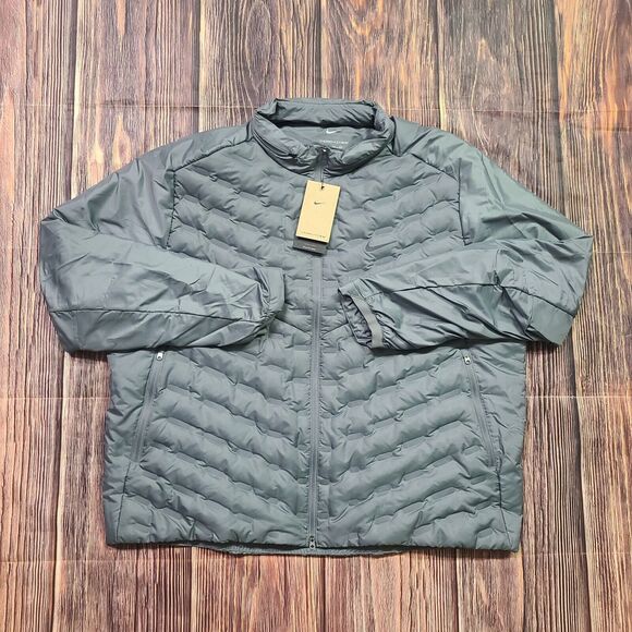Nike Running Jacket Mens 2XL Therma-FIT ADV AeroLoft Repel Down Grey FB7556-084 - Picture 4 of 16